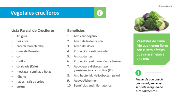 7NUA16 Vegetales cruciferos