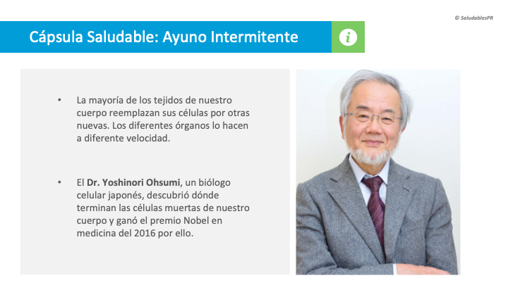 CS Ayuno Dr. Yoshinori Ohsumi